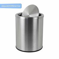 Ведро для мусора крышка-качели 12л, d 25,5см, h 29,2см из нерж стали, САНАКС  код: 11212